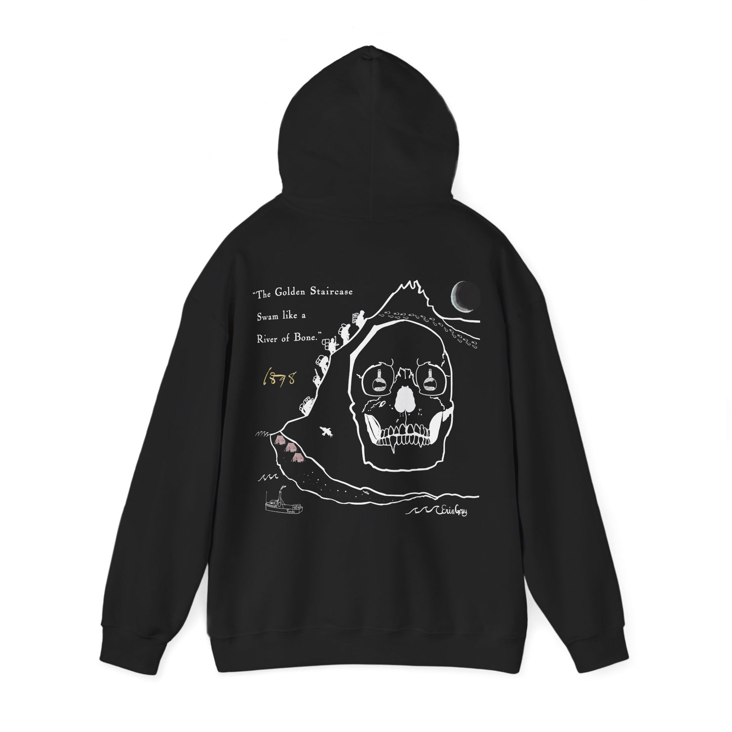 Klondike Gold Rush Skagway Hoodie — "The Golden Staircase Swam Like a River of Bone"
