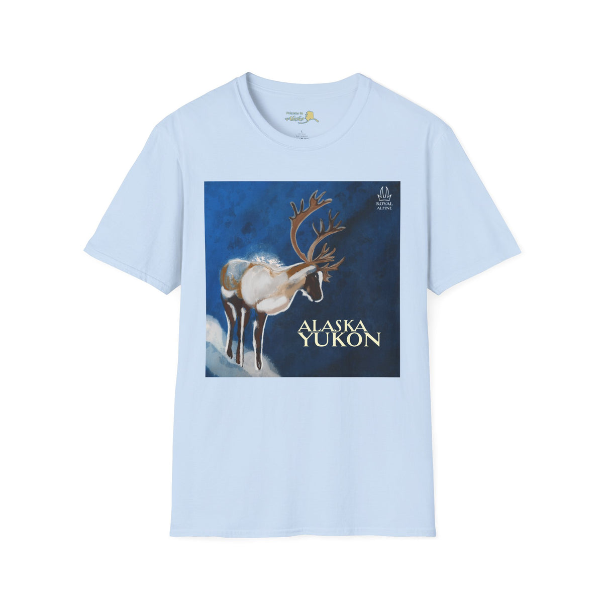 Caribou Reindeer Alaska Yukon T-Shirt — Vintage Wildlife Graphic Tee