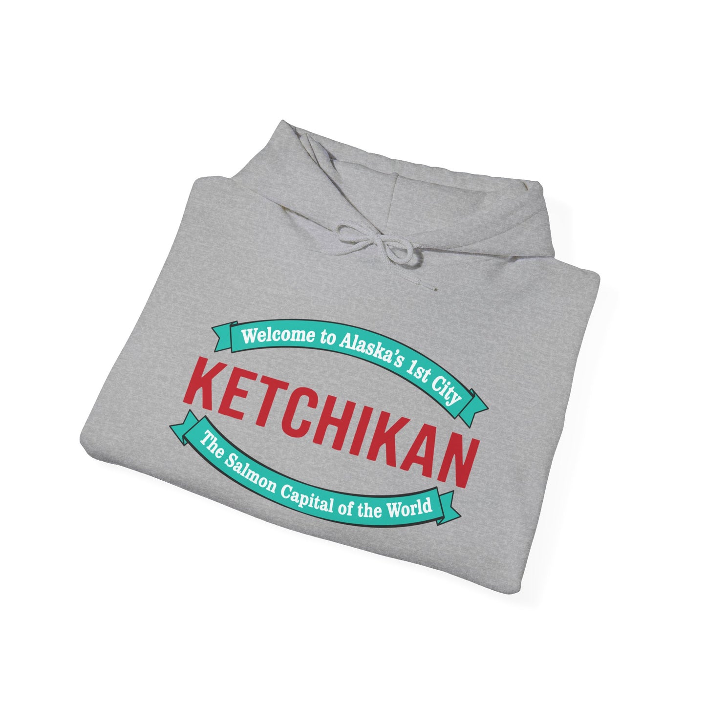 Ketchikan Alaska Hooded Sweatshirt - 'Welcome to Alaska's 1st City' Travel Pullover