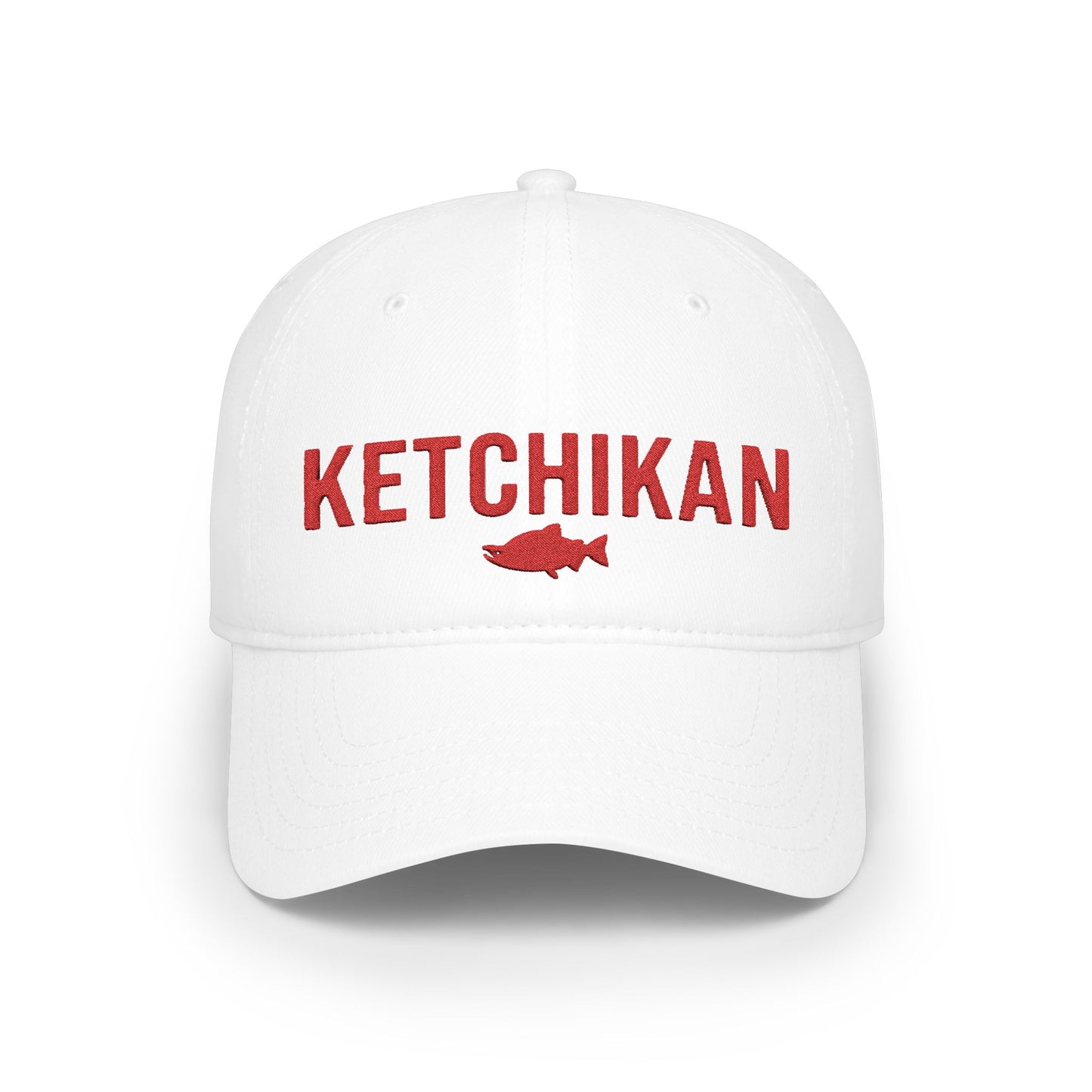 Ketchikan Alaska Embroidered Baseball Cap | Salmon Fishing Hat | Alaska Gift