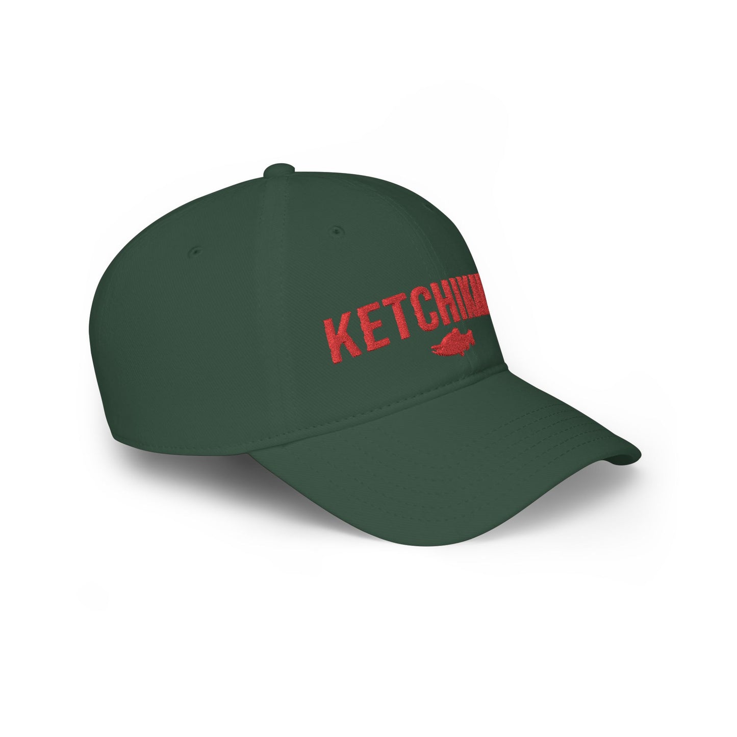 Ketchikan Alaska Embroidered Baseball Cap | Salmon Fishing Hat | Alaska Gift