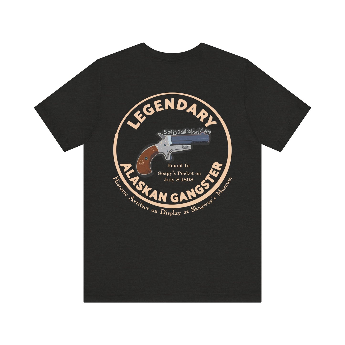 Treasure Hunt for the Legendary Alaskan Gangster T‑Shirt — 'Death of Soapy Smith' Historical Graphic Tee