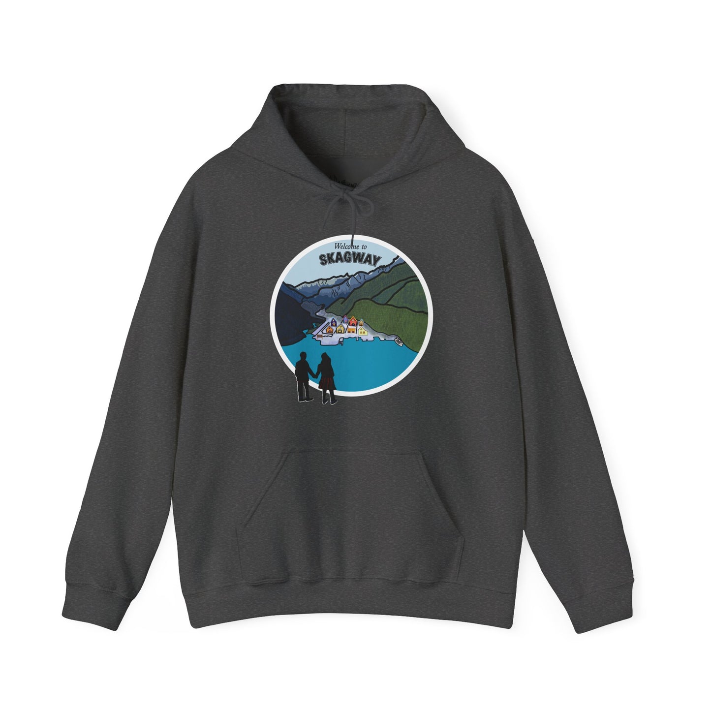 Welcome to Skagway Alaska Hoodie – Hand-Drawn | Artist Edition