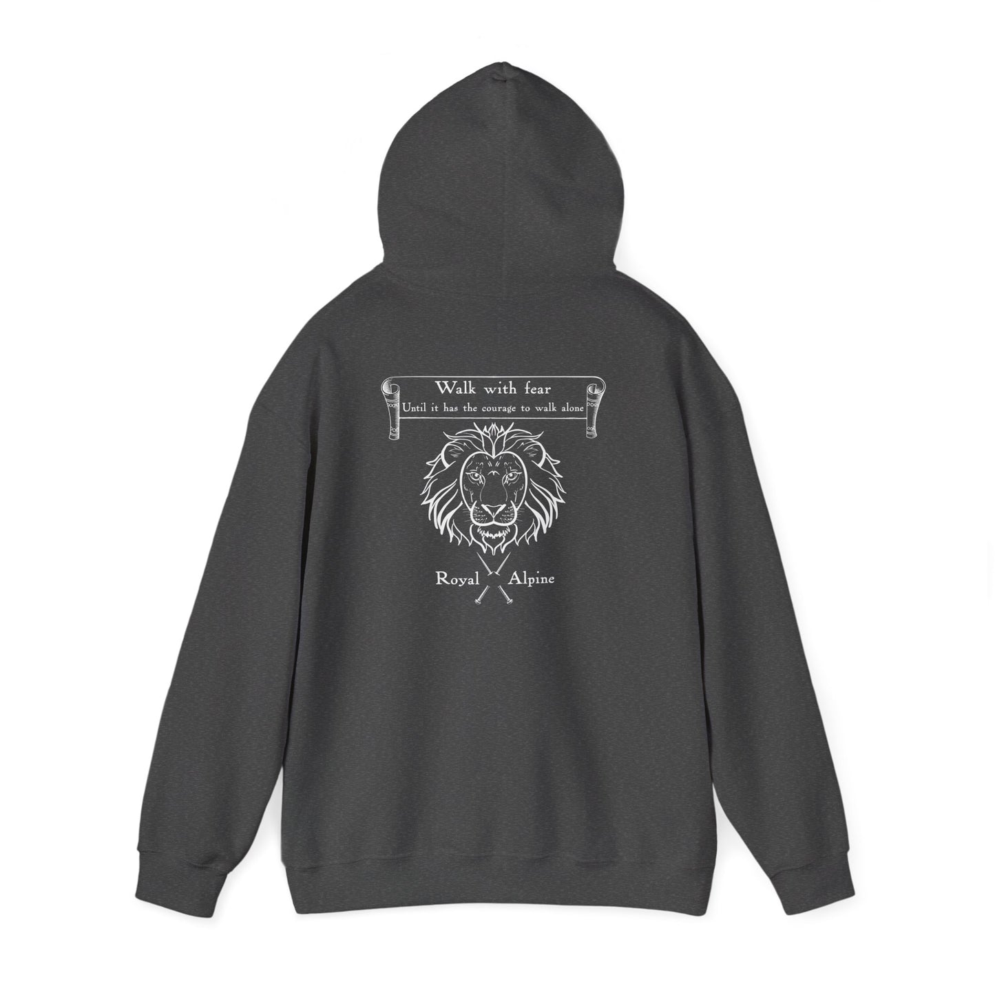 Walk with Fear -  Royal Alpine Hoodie