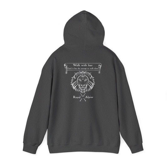 Walk with Fear -  Royal Alpine Hoodie