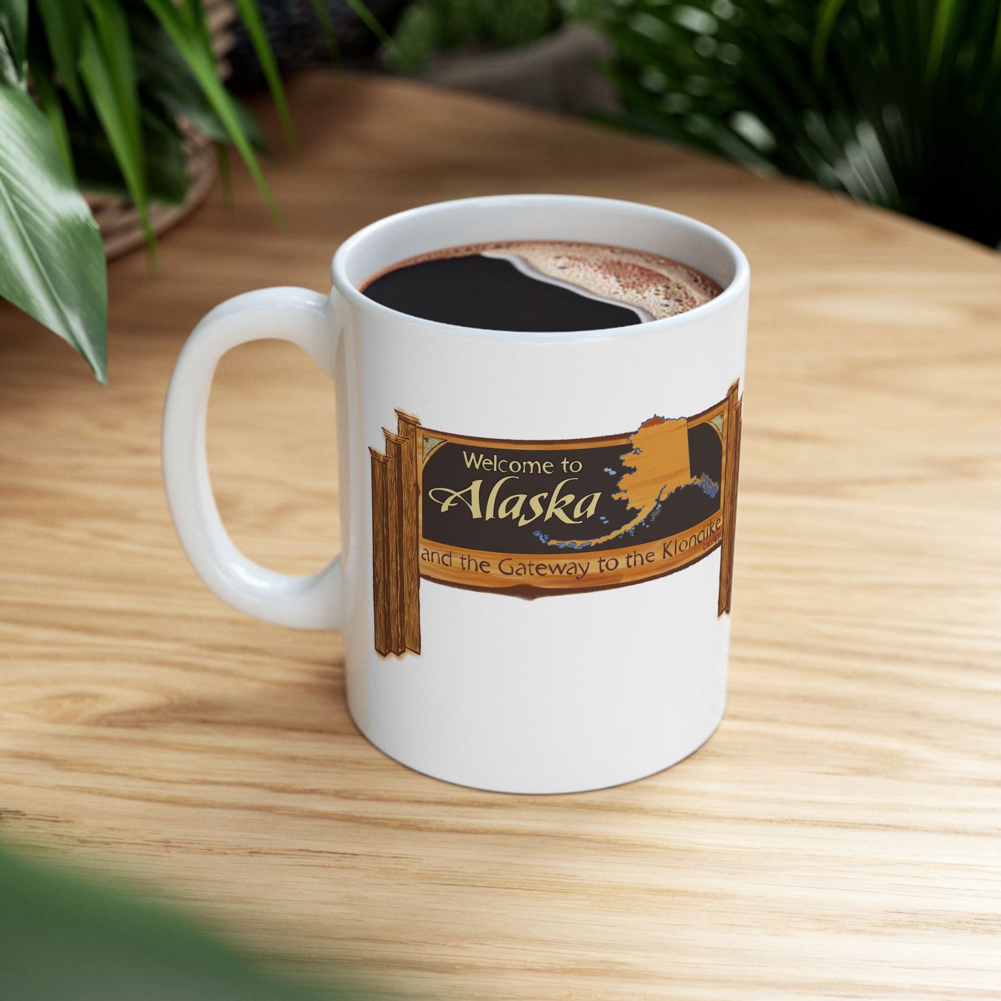 Welcome to Alaska Mug – Skagway Alaska Gold Rush Alaska Cruise Souvenir Coffee Mug |The Last Frontier