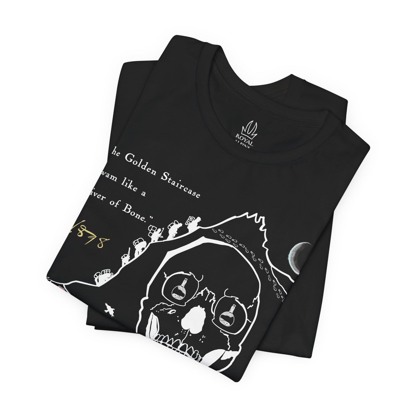 Klondike Gold Rush Story Tee — "The Golden Staircase Swam Like a River of Bone"