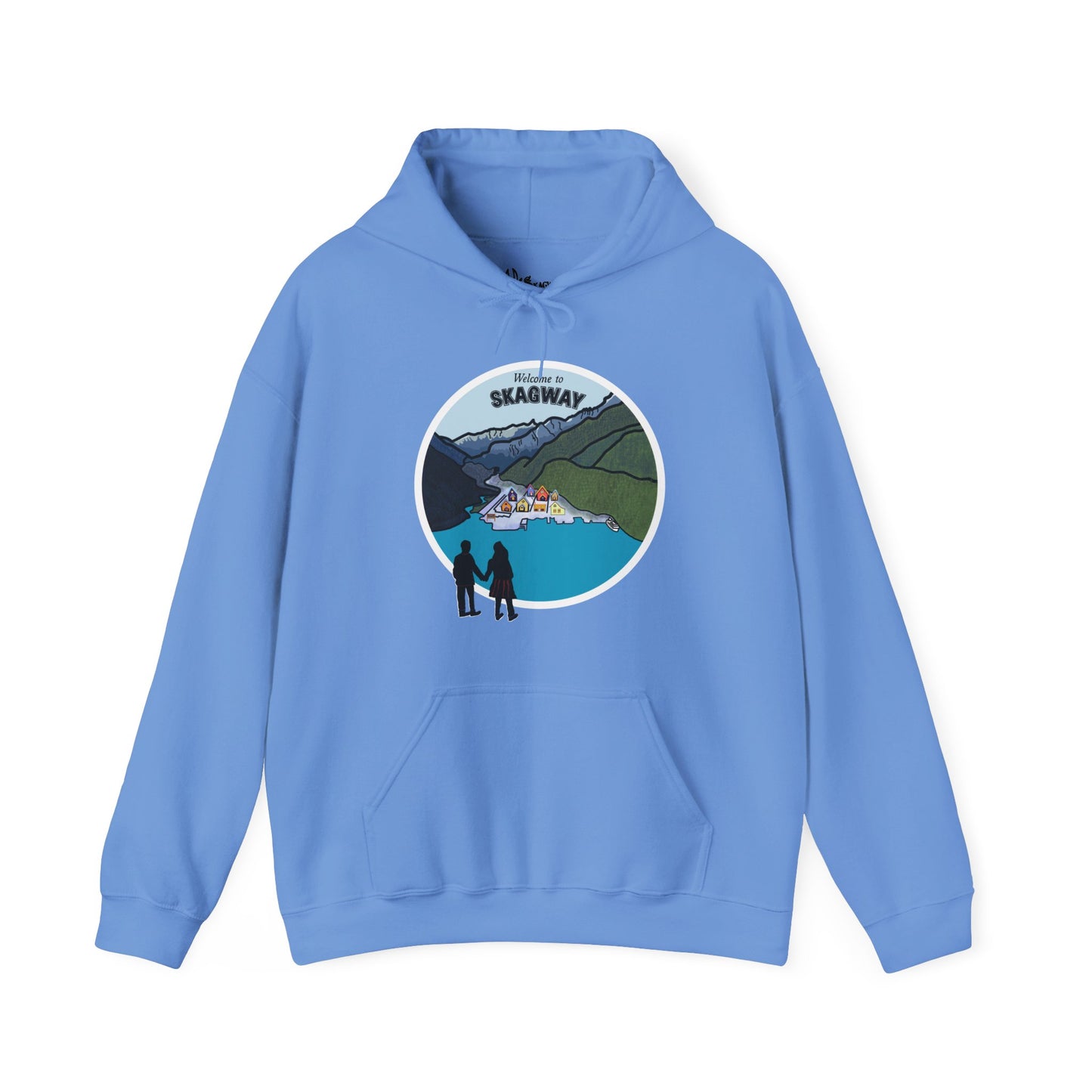 Welcome to Skagway Alaska Hoodie – Hand-Drawn | Artist Edition