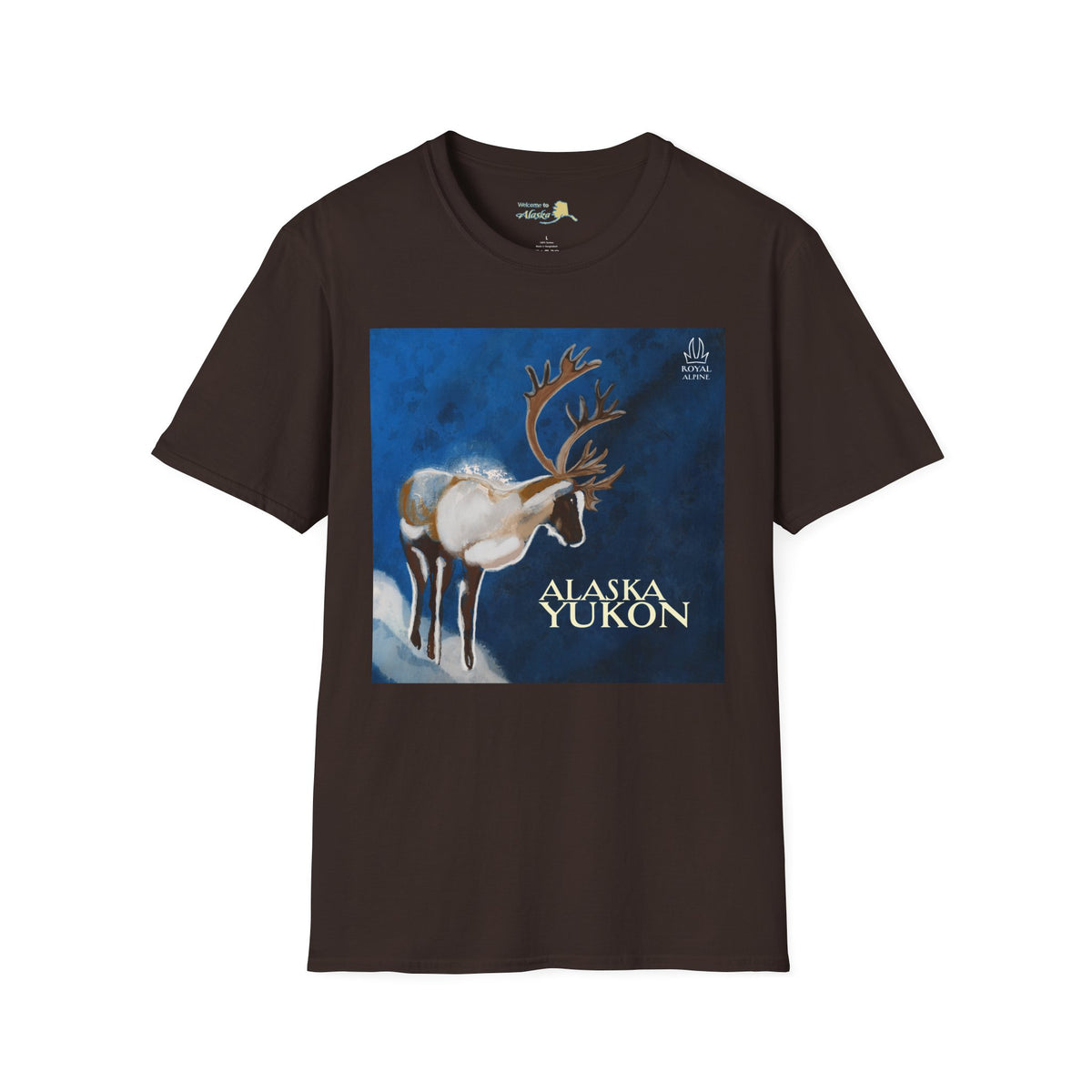 Caribou Reindeer Alaska Yukon T-Shirt — Vintage Wildlife Graphic Tee