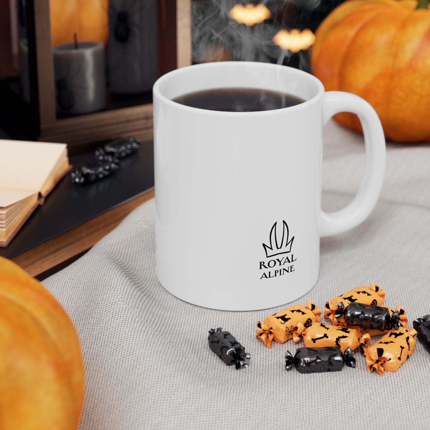 Idaho Mountains Ceramic Mug — Vintage Mountain Landscape Coffee Cup (11oz/15oz)