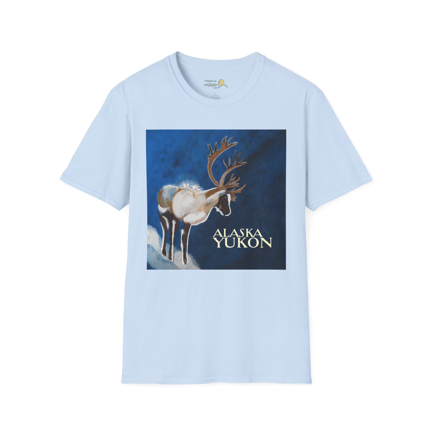 Caribou Reindeer Alaska Yukon T-Shirt — Vintage Wildlife Graphic Tee