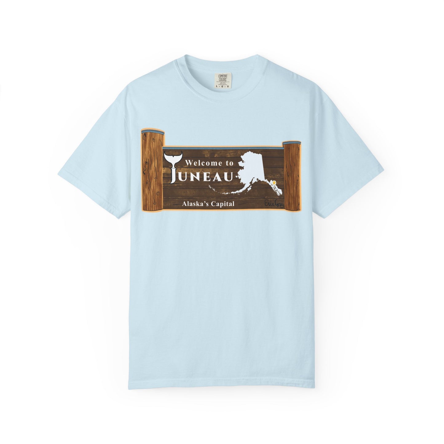 Juneau Alaska Sign T-Shirt – Welcome to Juneau Souvenir Tee