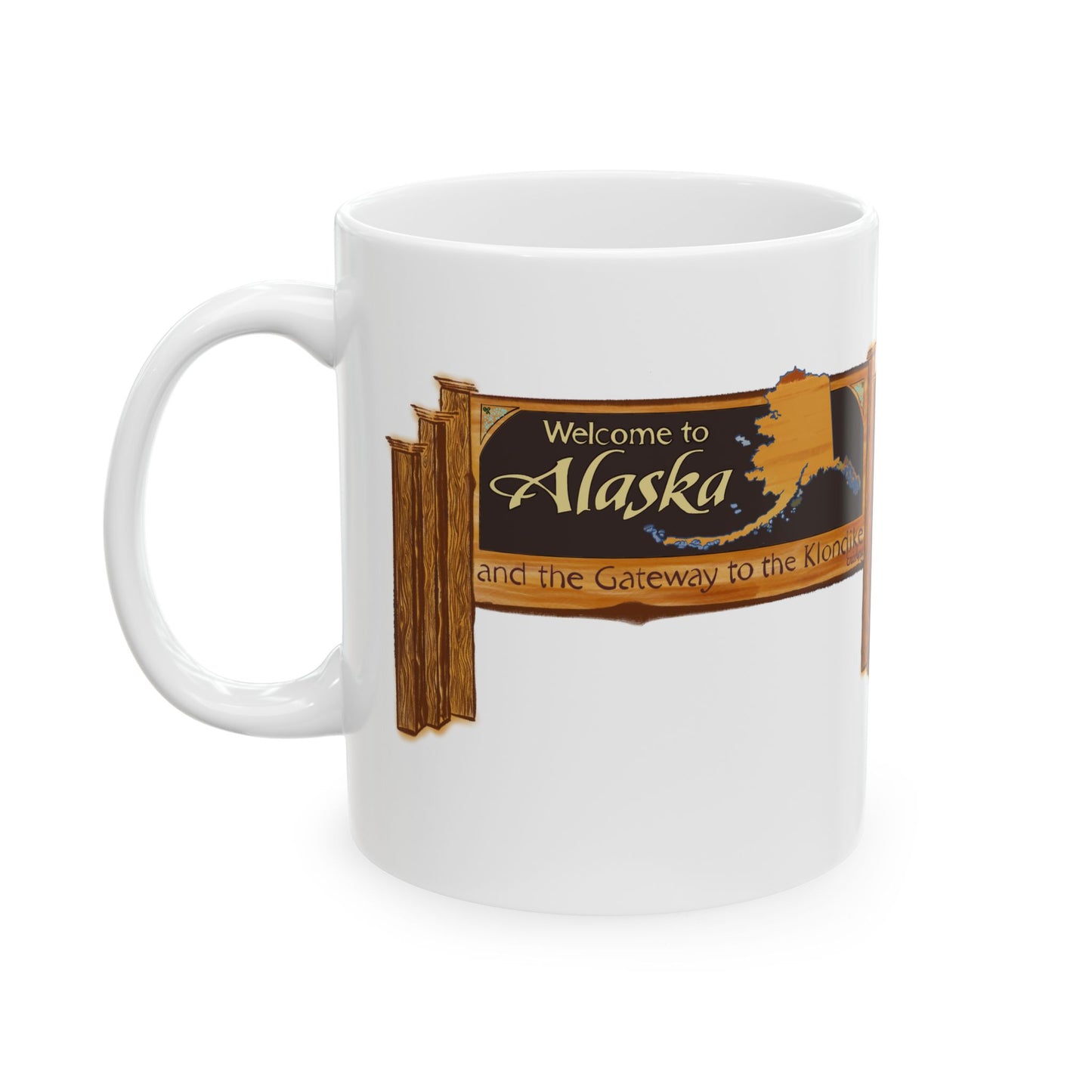 Welcome to Alaska Mug – Skagway Alaska Gold Rush Alaska Cruise Souvenir Coffee Mug |The Last Frontier