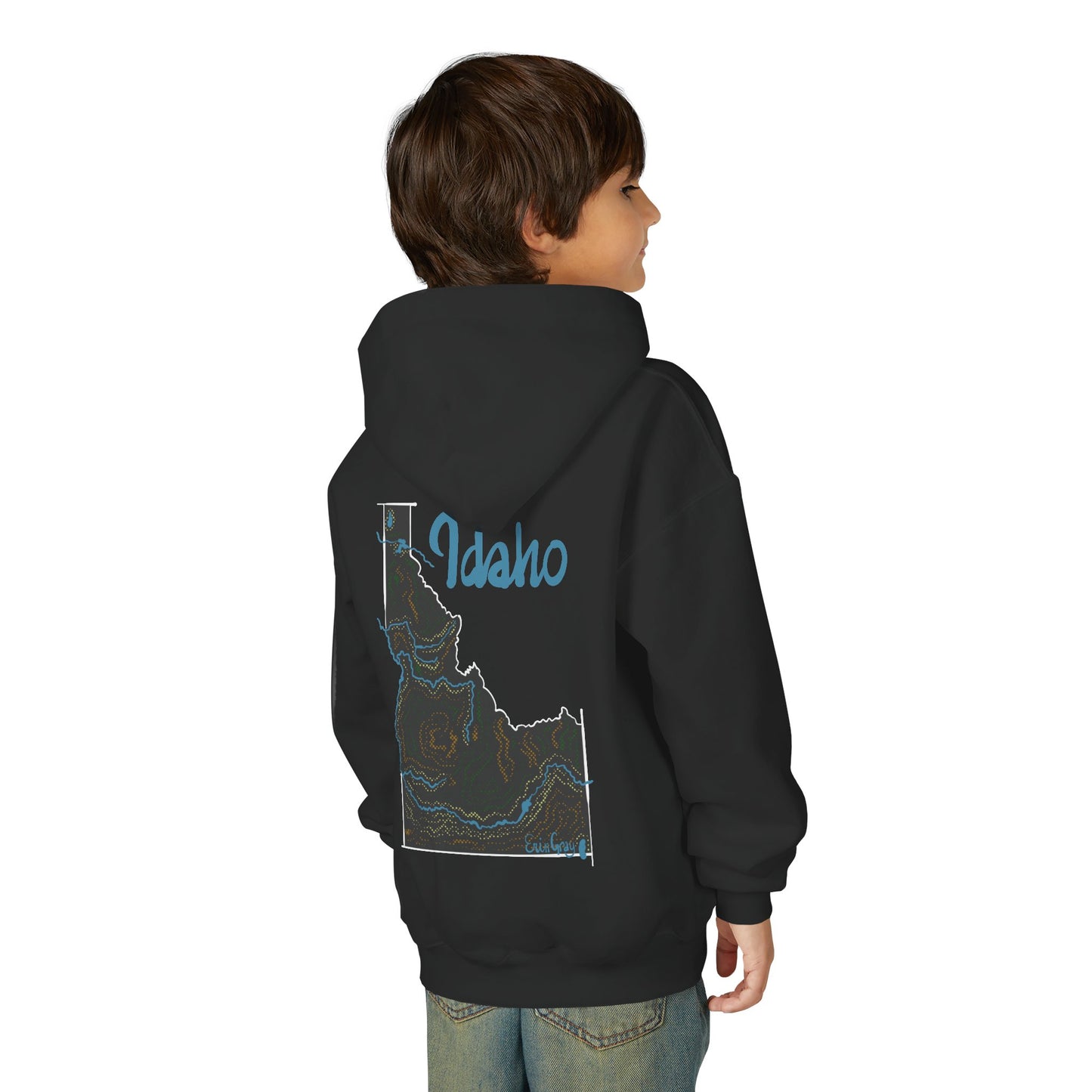 Idaho State Pride Youth Hoodie — Designed by an Independent Idaho Artist