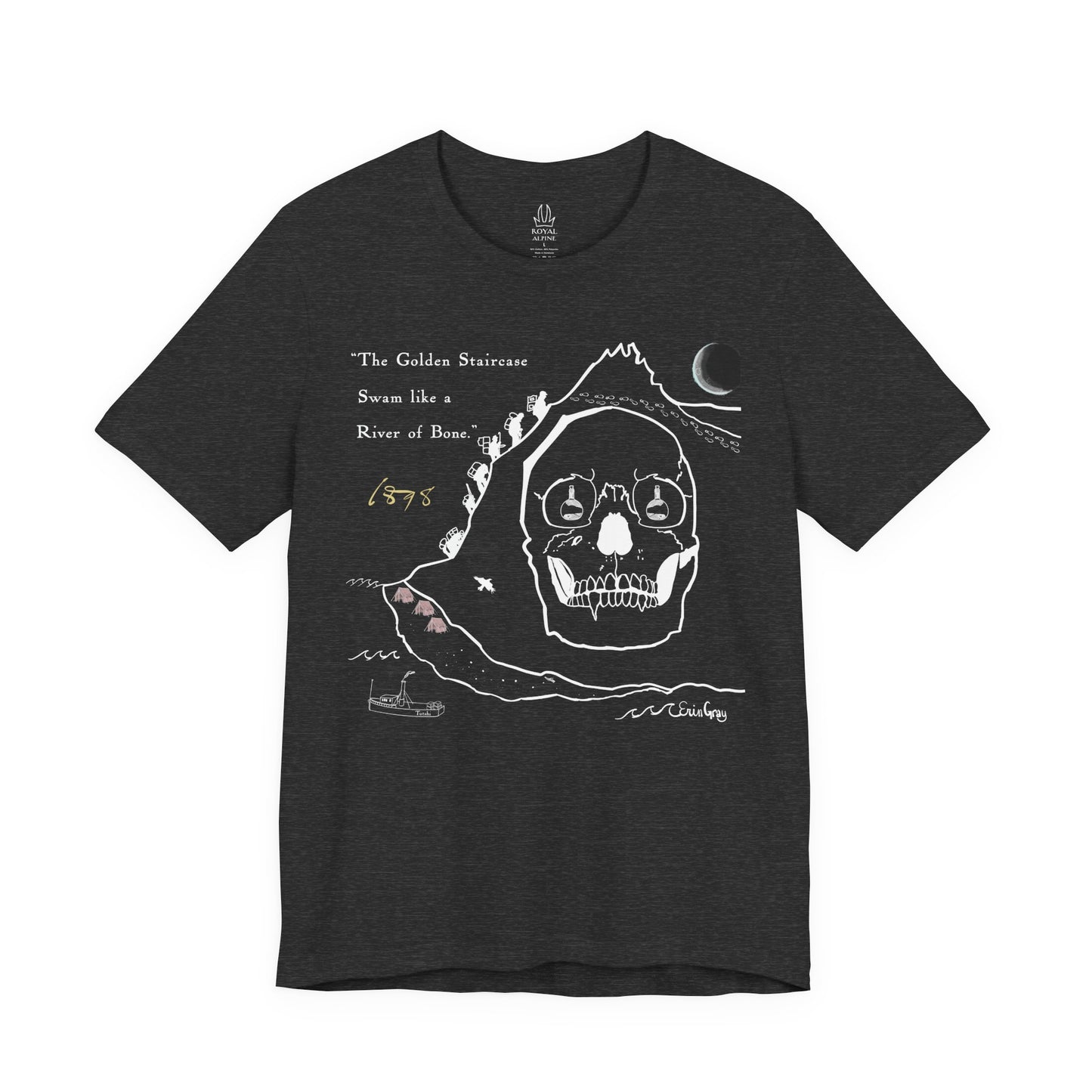 Klondike Gold Rush Story Tee — "The Golden Staircase Swam Like a River of Bone"