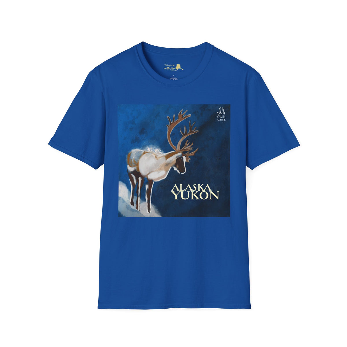 Caribou Reindeer Alaska Yukon T-Shirt — Vintage Wildlife Graphic Tee