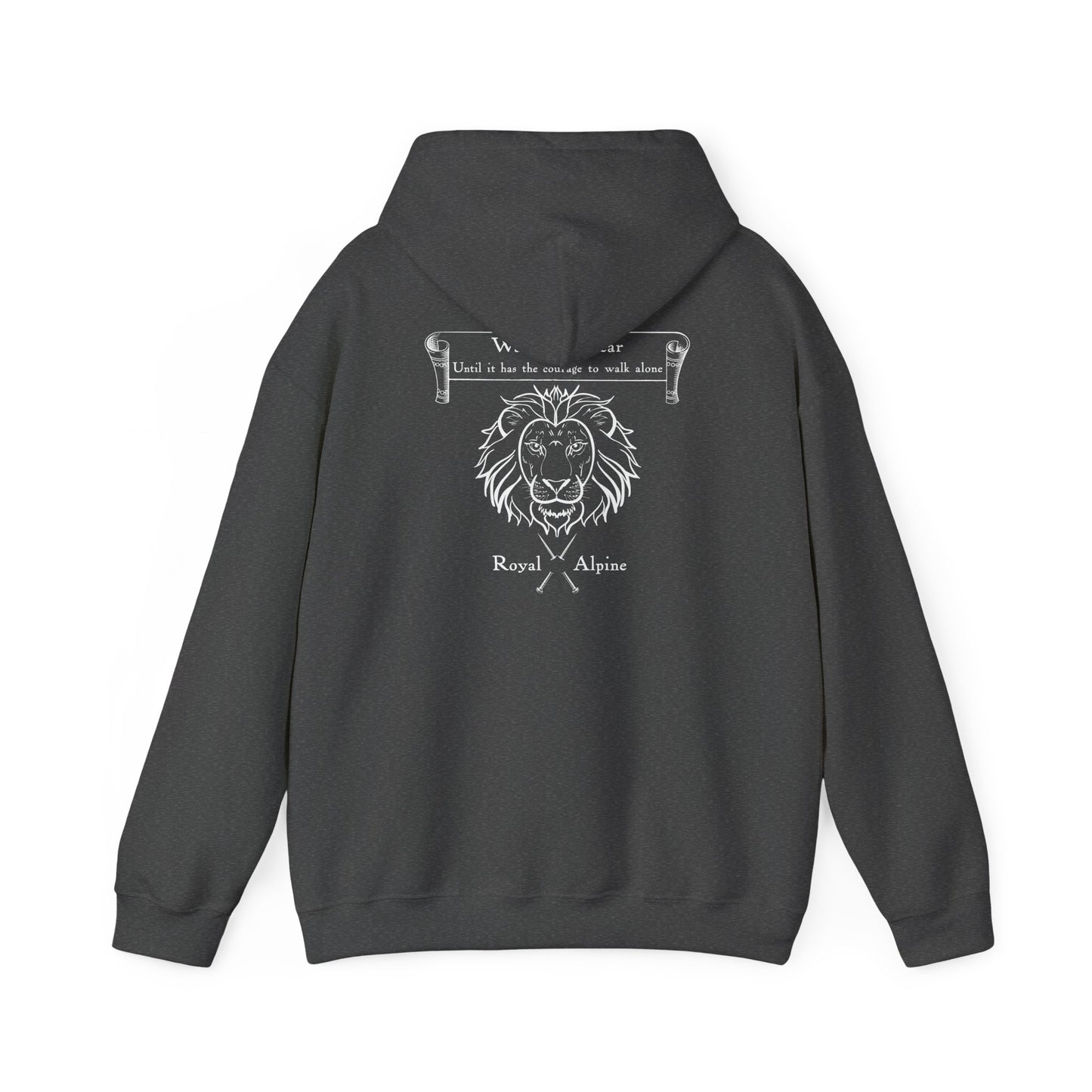 Walk with Fear -  Royal Alpine Hoodie