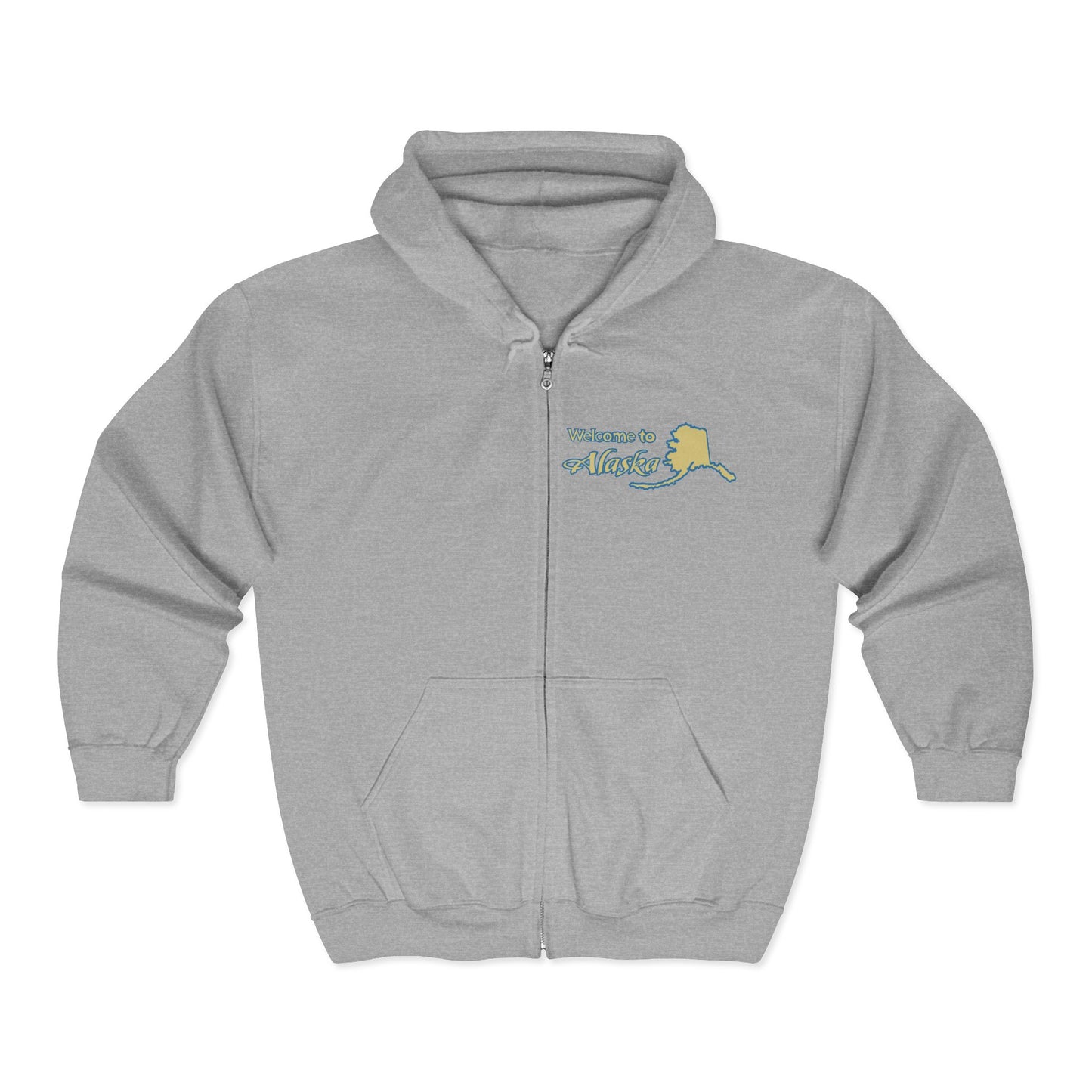 Juneau Alaska Orca Zip Hoodie — Vintage Travel Whale & Sunset Full‑Zip Sweatshirt