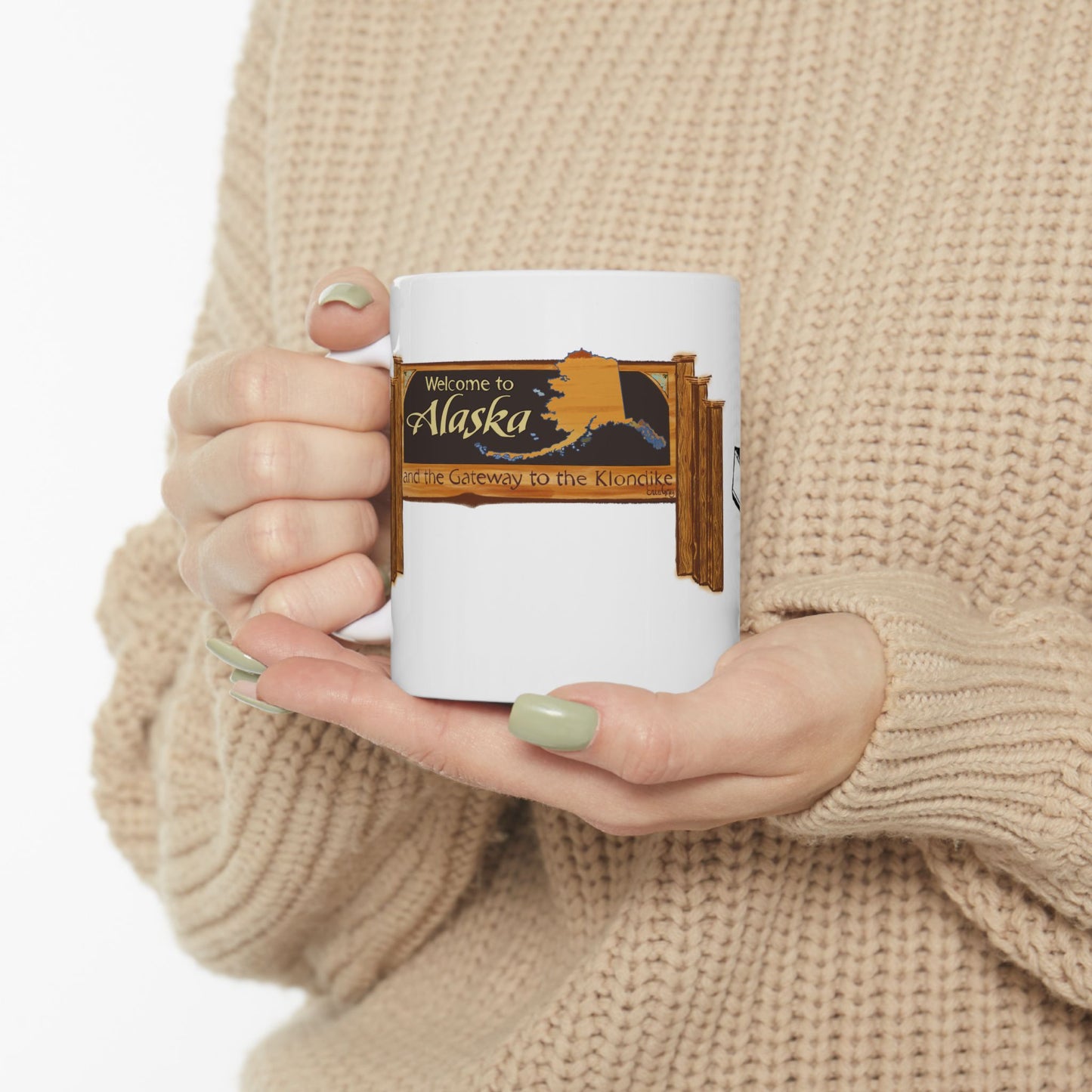 Welcome to Alaska Mug – Skagway Alaska Gold Rush Alaska Cruise Souvenir Coffee Mug |The Last Frontier