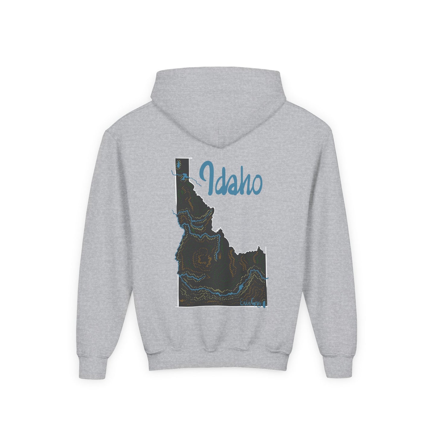 Idaho State Pride Youth Hoodie — Designed by an Independent Idaho Artist