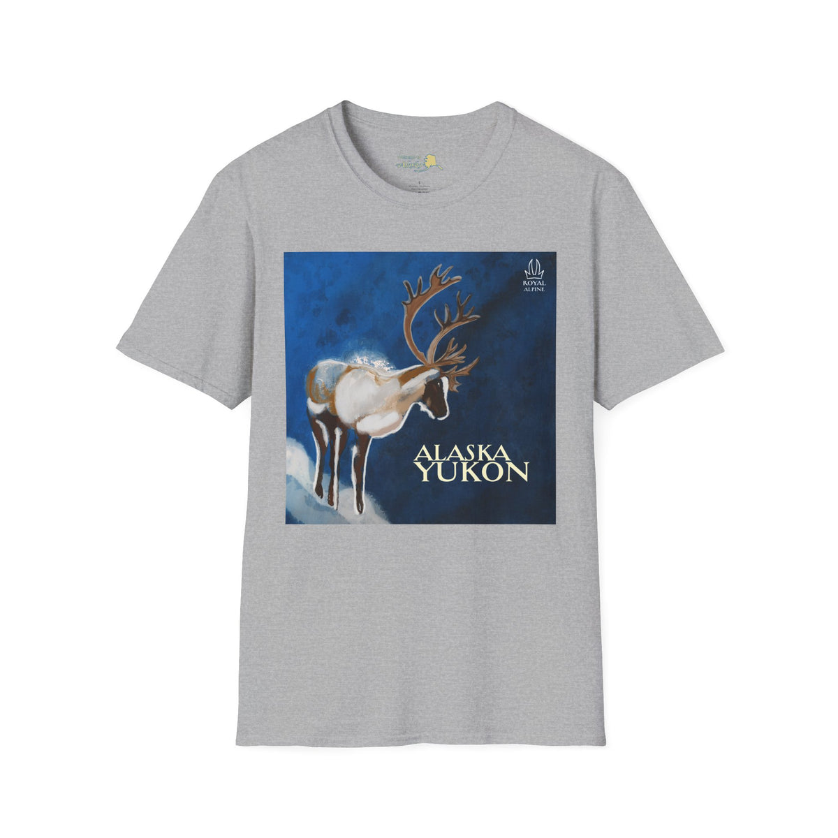 Caribou Reindeer Alaska Yukon T-Shirt — Vintage Wildlife Graphic Tee