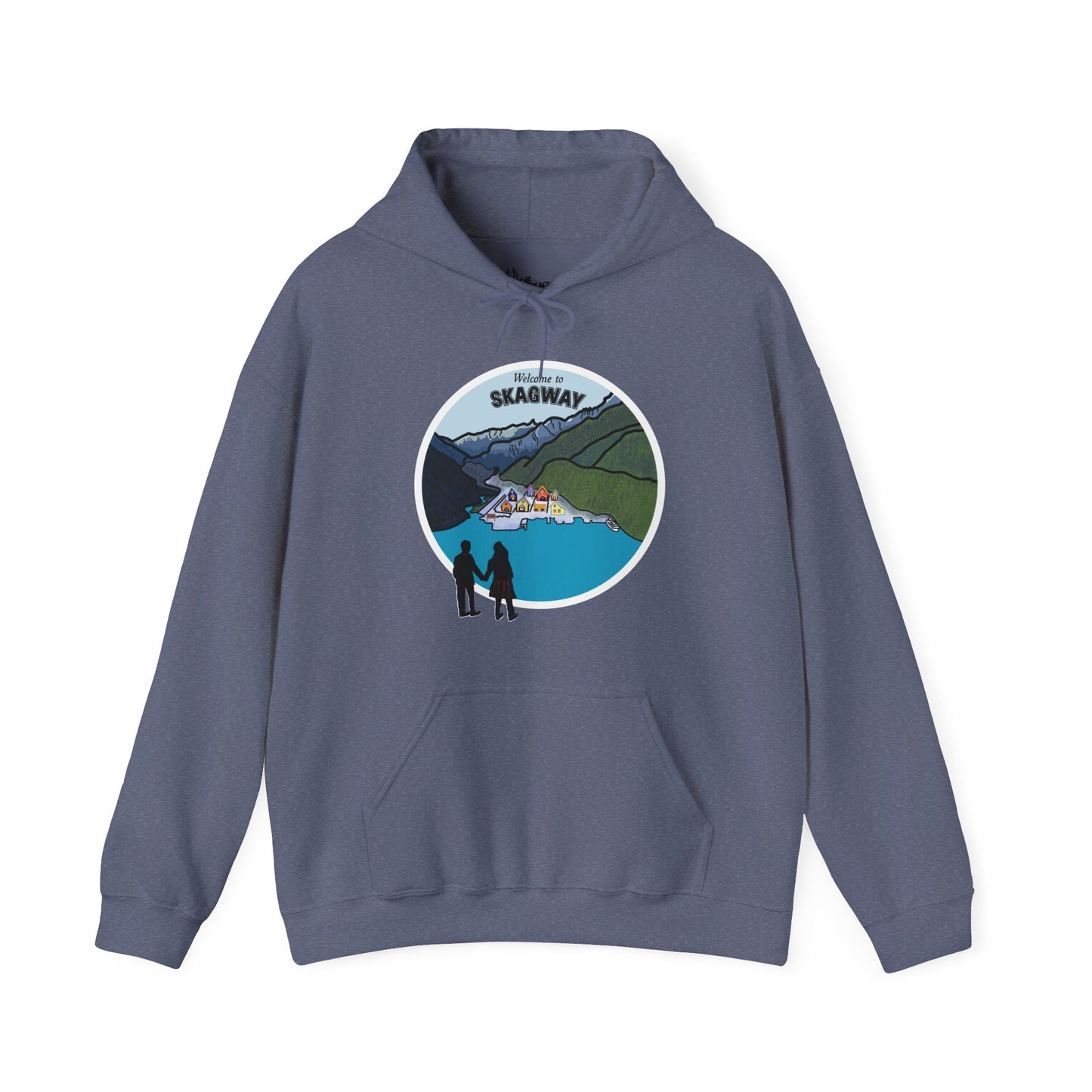 Welcome to Skagway Alaska Hoodie – Hand-Drawn | Artist Edition