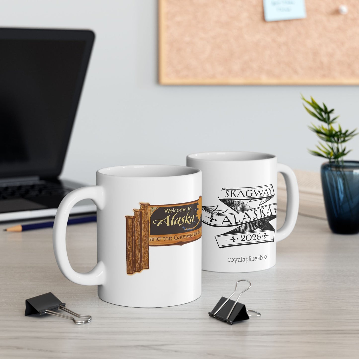 Welcome to Alaska Mug – Skagway Alaska Gold Rush Alaska Cruise Souvenir Coffee Mug |The Last Frontier