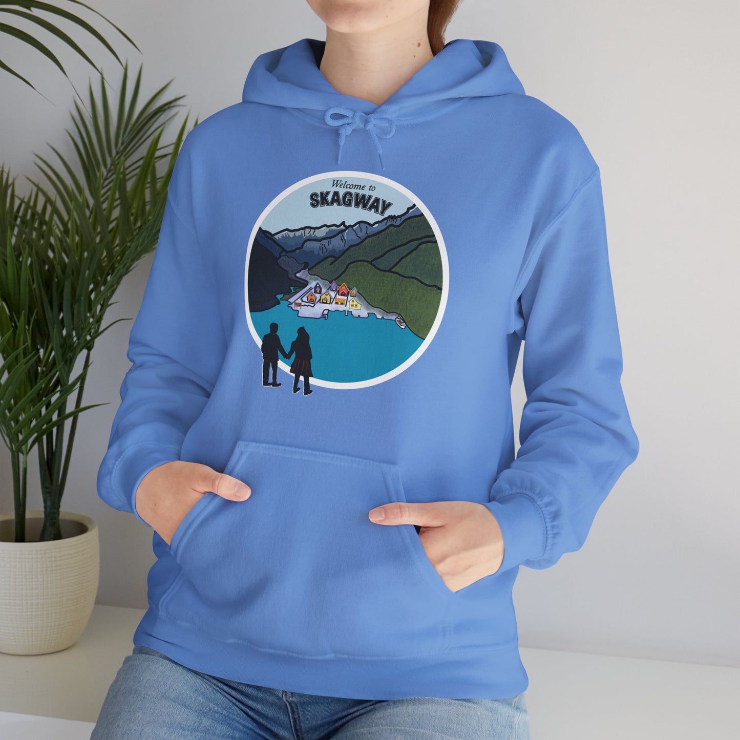 Welcome to Skagway Alaska Hoodie – Hand-Drawn | Artist Edition