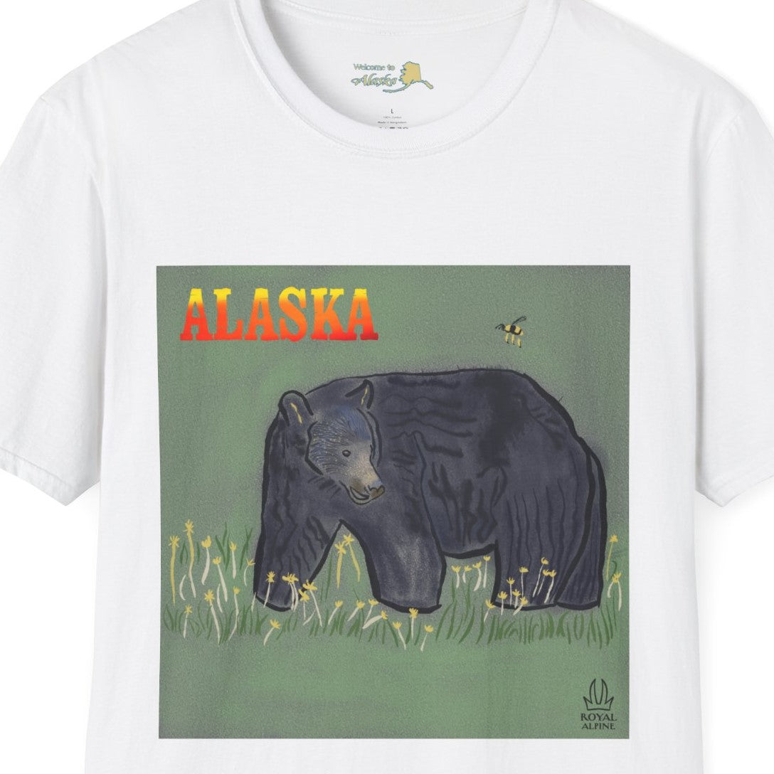 Alaska Black Bear T-Shirt — Vintage Wildlife Graphic Tee