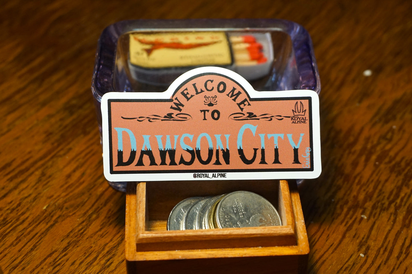 Welcome to Dawson City, Yukon Stickers and Magnets