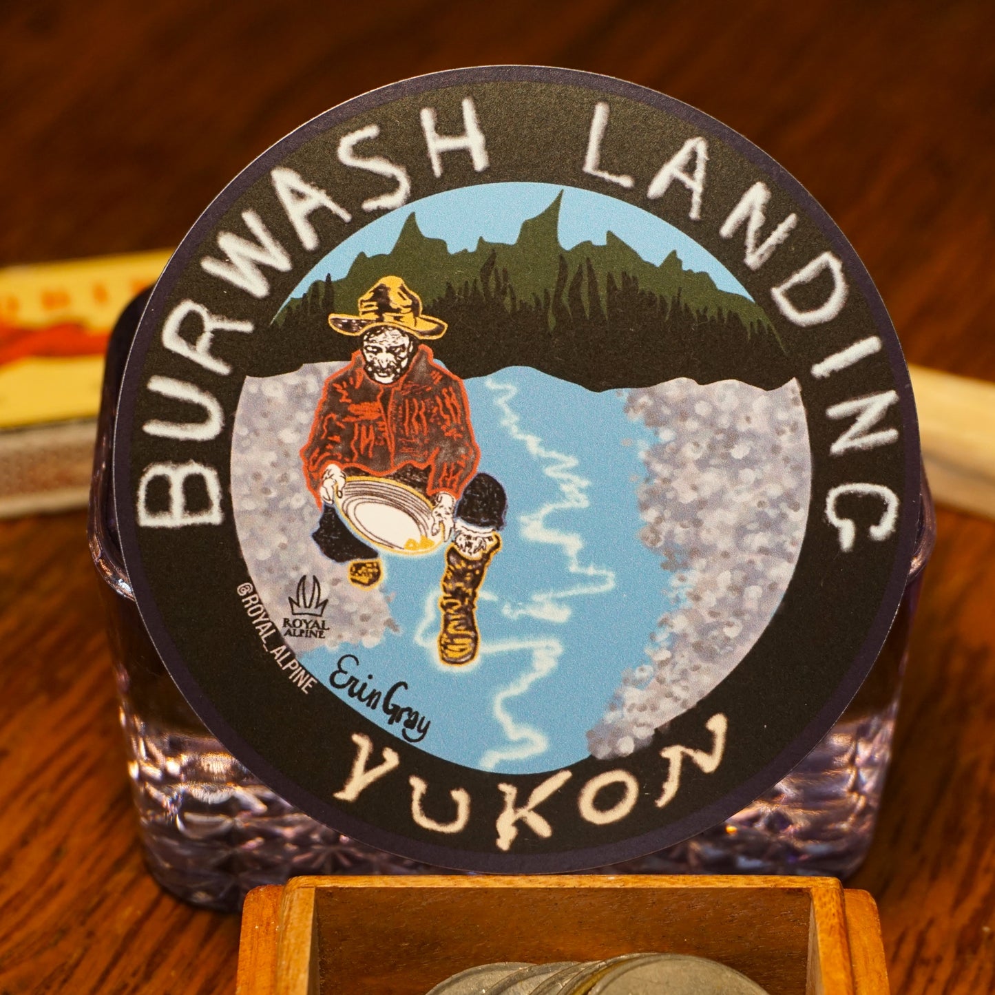 Burwash Landing, Yukon.  Stickers and Magnets