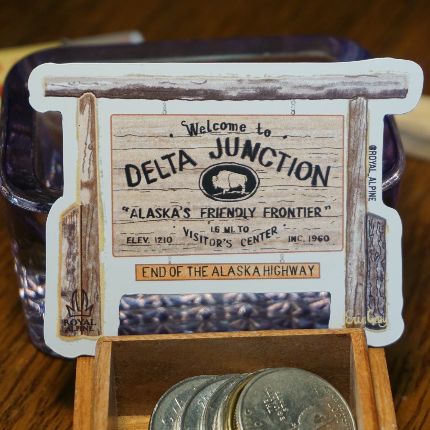 Delta Junction, Alaska Stickers and Magnets