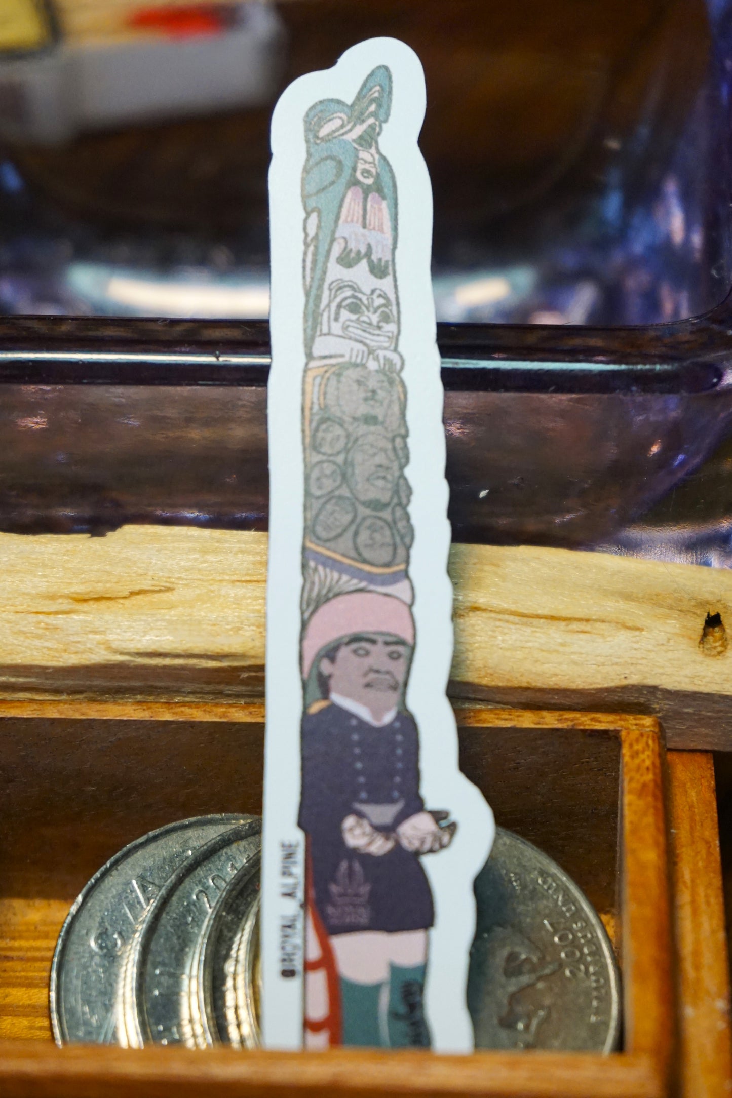Kootéeyaa Deiyí or Totem Pole Trail in Juneau, Alaska Stickers and Magnets