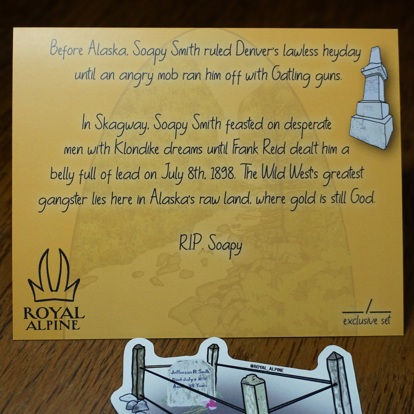 Limited Edition Gold Rush Cemetery Collection Stickers and Magnets