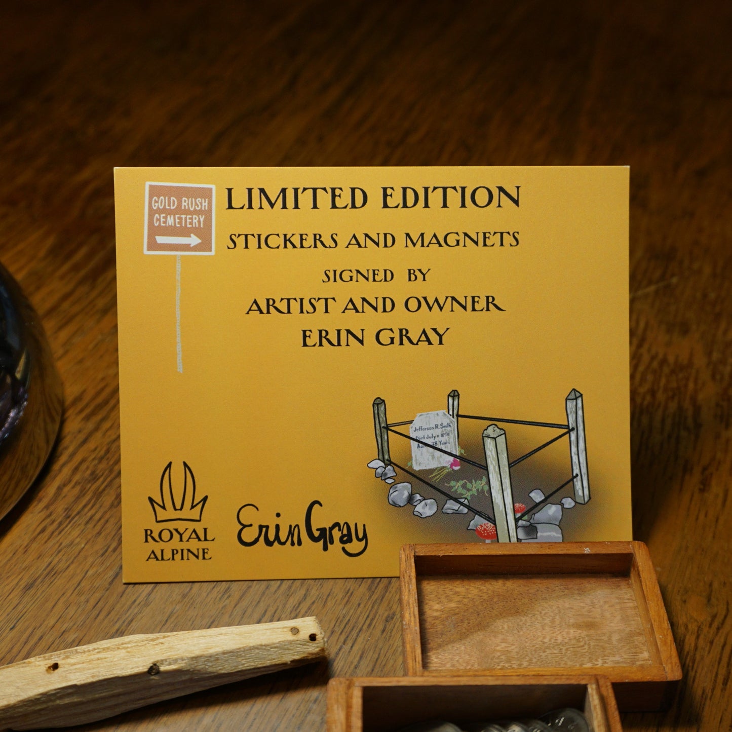 Limited Edition Gold Rush Cemetery Collection Stickers and Magnets