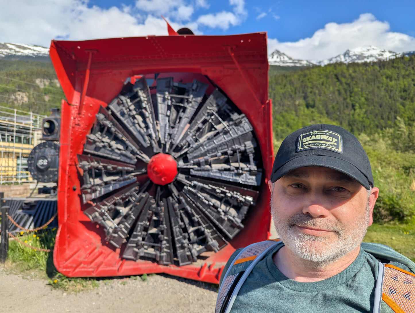 Welcome to Skagway Hat —  Skagway, Alaska Leather Patch Dad Hat