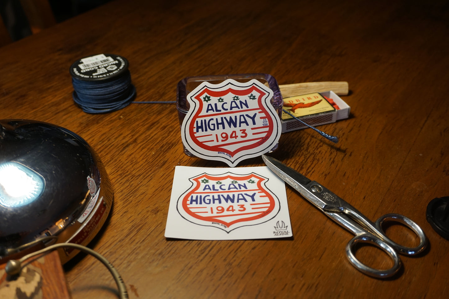1943 AlCan Highway  Badge Stickers and Magnets