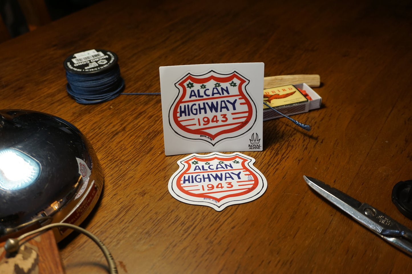 1943 AlCan Highway  Badge Stickers and Magnets