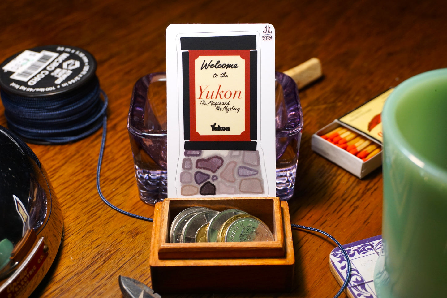 Welcome to the Yukon Magic and Mystery Sign Stickers and Magnets