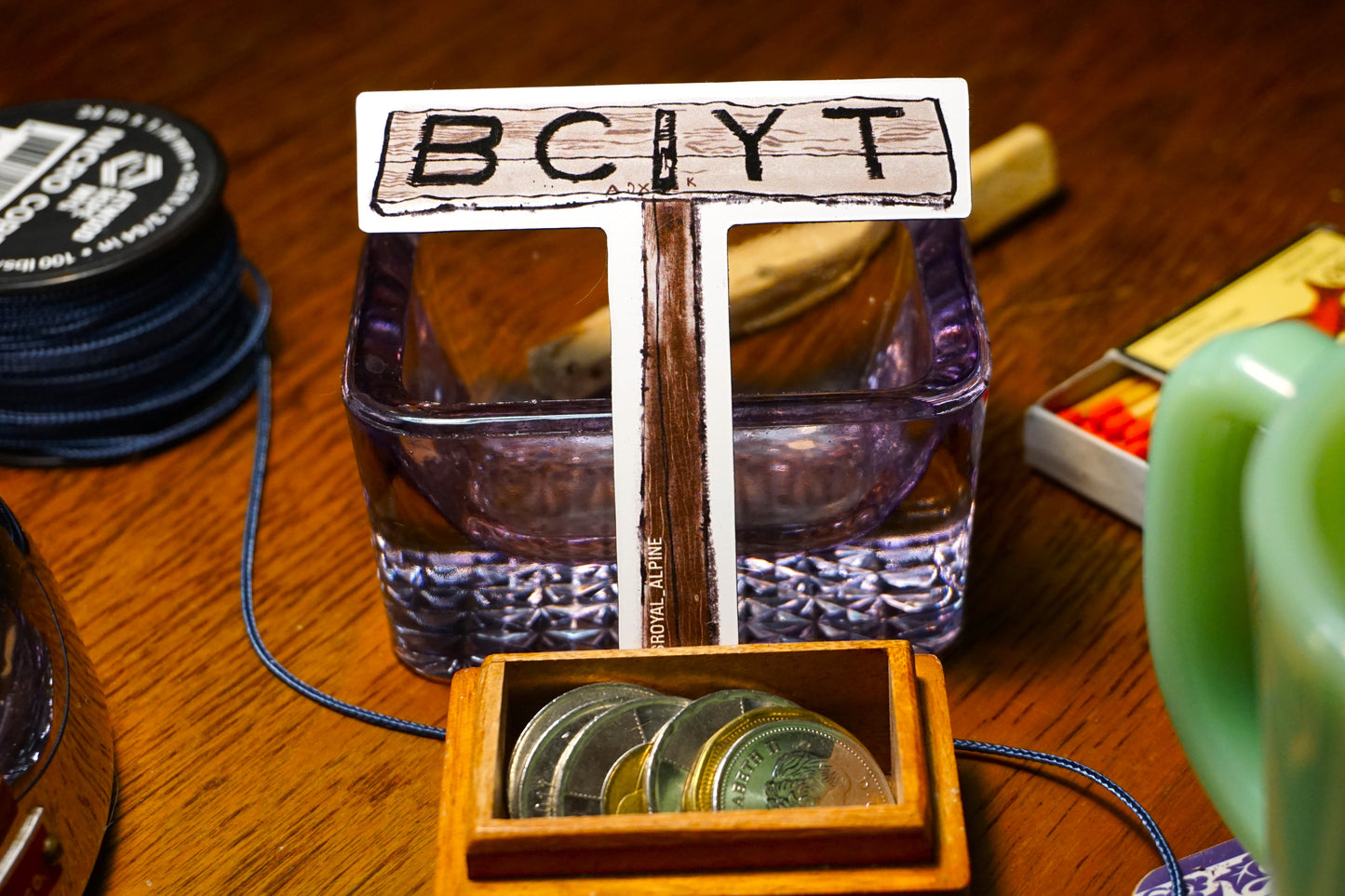 First Yukon B.C. | Y.T. Sign  at Bennett Lake in the White Pass and Yukon Route's Train Station and Museum Stickers and Magnets