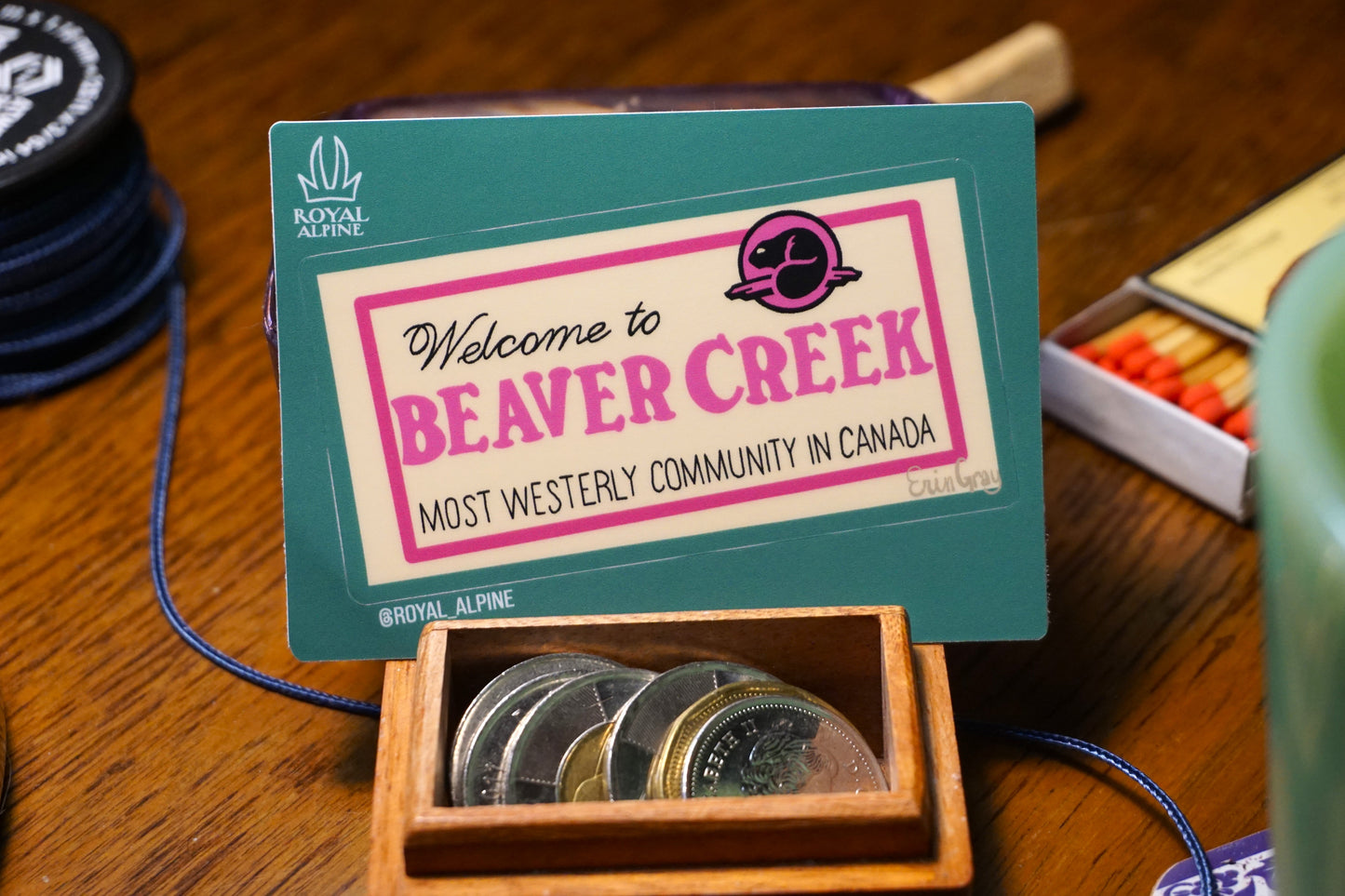 Beaver Creek, Yukon.  The Most Westerly Community in Canada  Stickers and Magnets