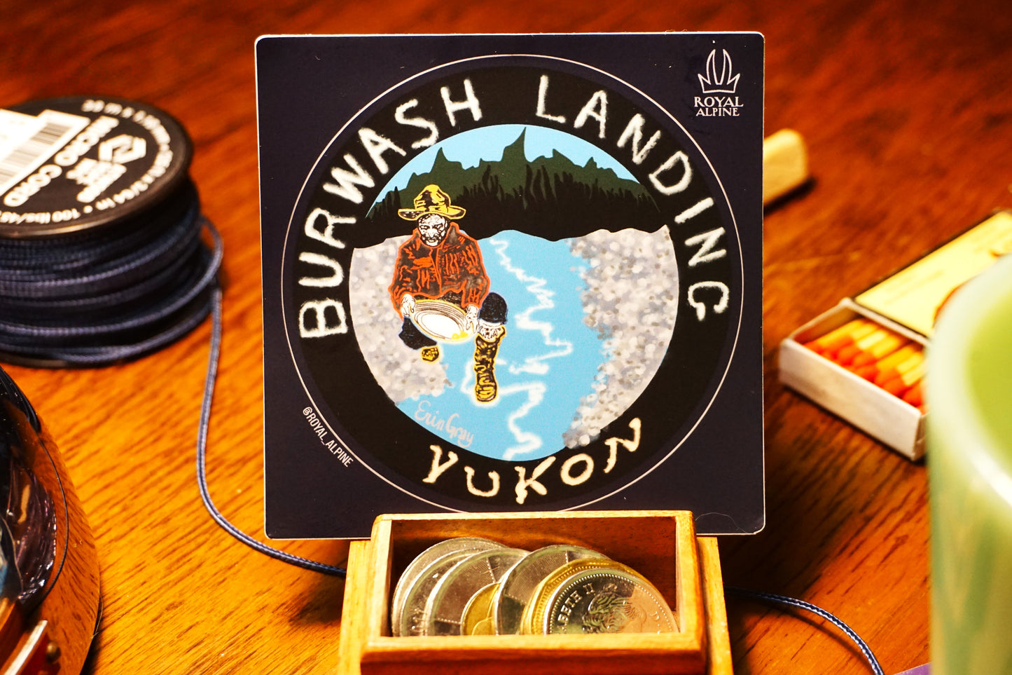 Burwash Landing, Yukon.  Stickers and Magnets