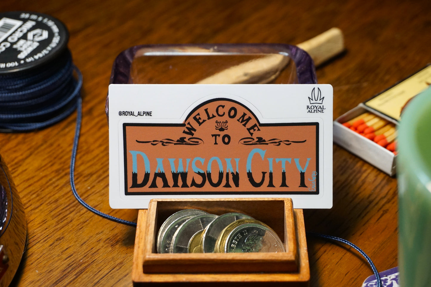 Welcome to Dawson City, Yukon Stickers and Magnets