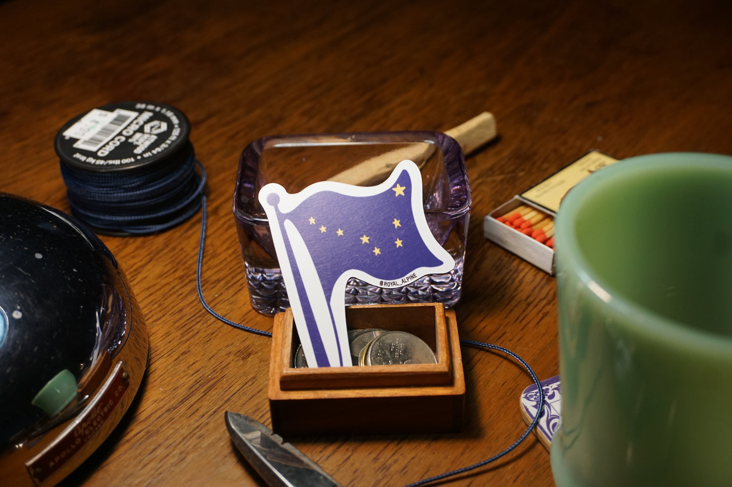 Alaskan Flag Stickers and Magnets