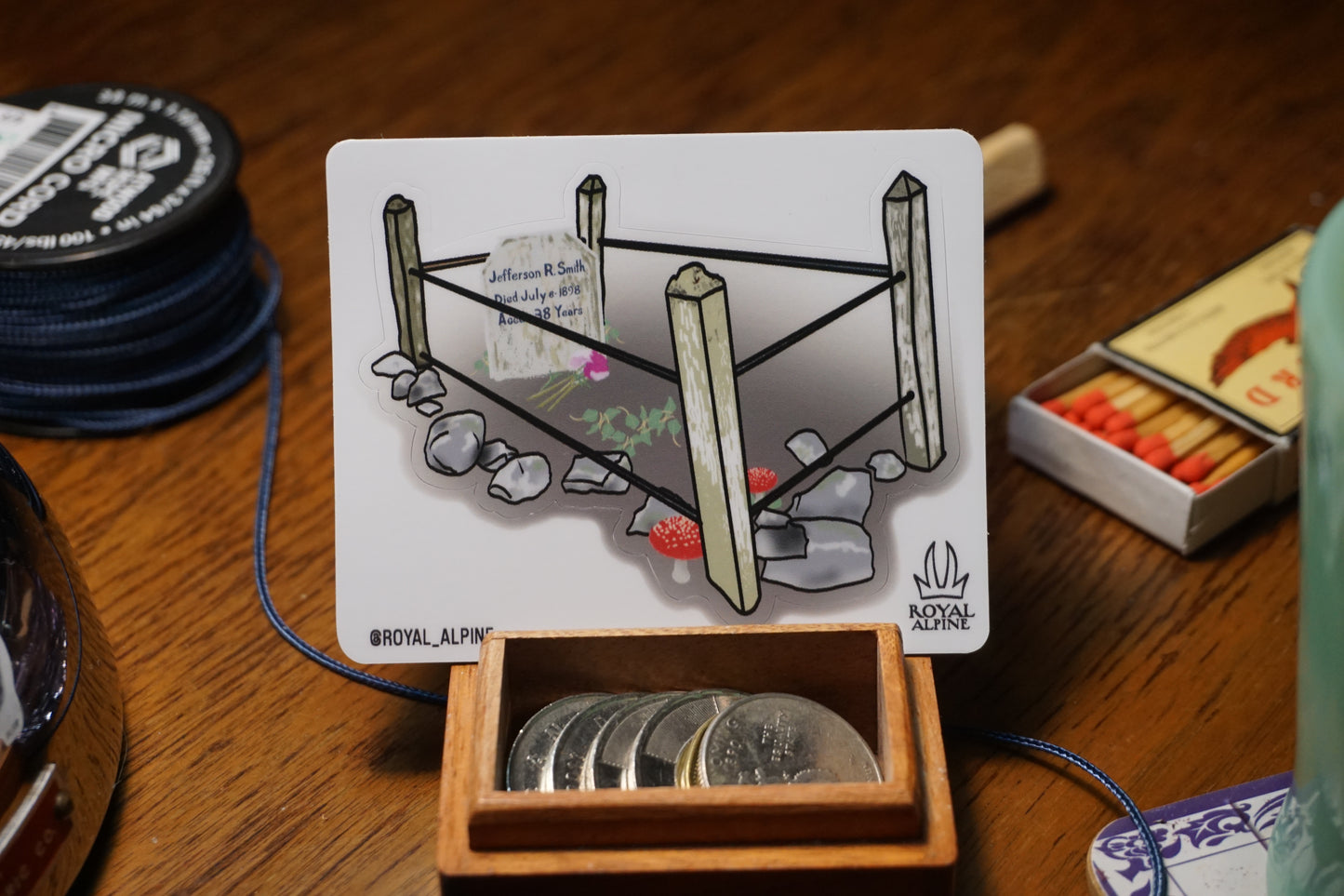 Limited Edition Gold Rush Cemetery Collection Stickers and Magnets