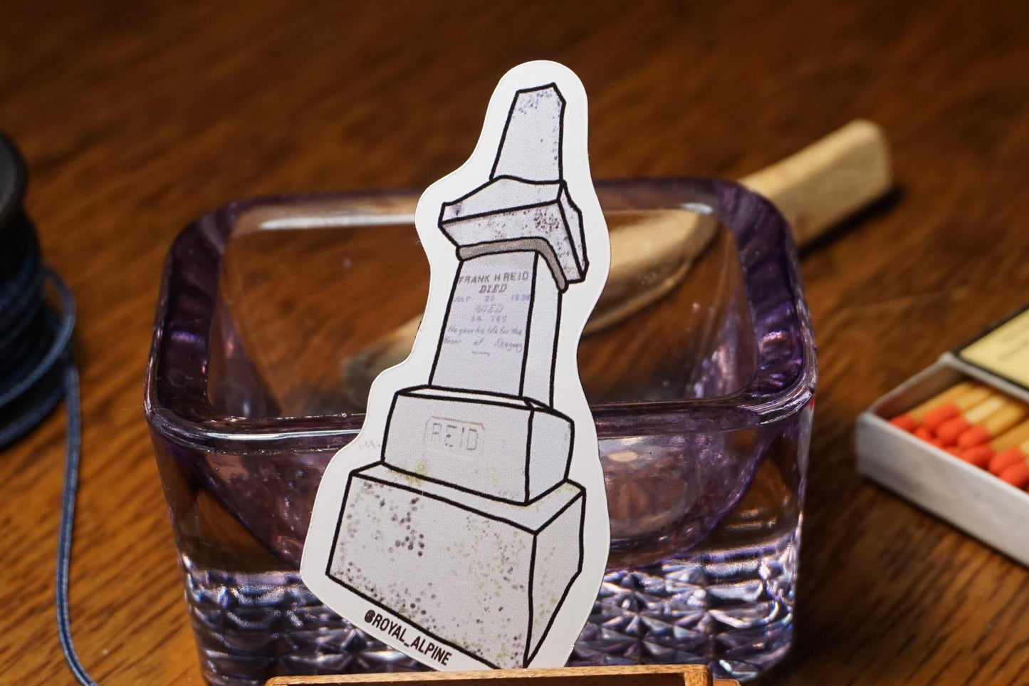 Frank Reid's Granite Memorial Stickers and Magnets