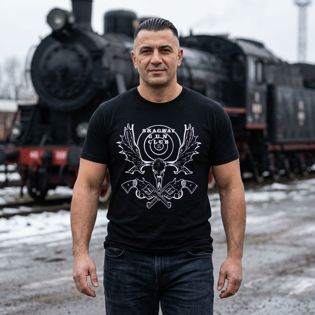 Skagway Gun Club T-shirt | Give Thanks. Sleep light.