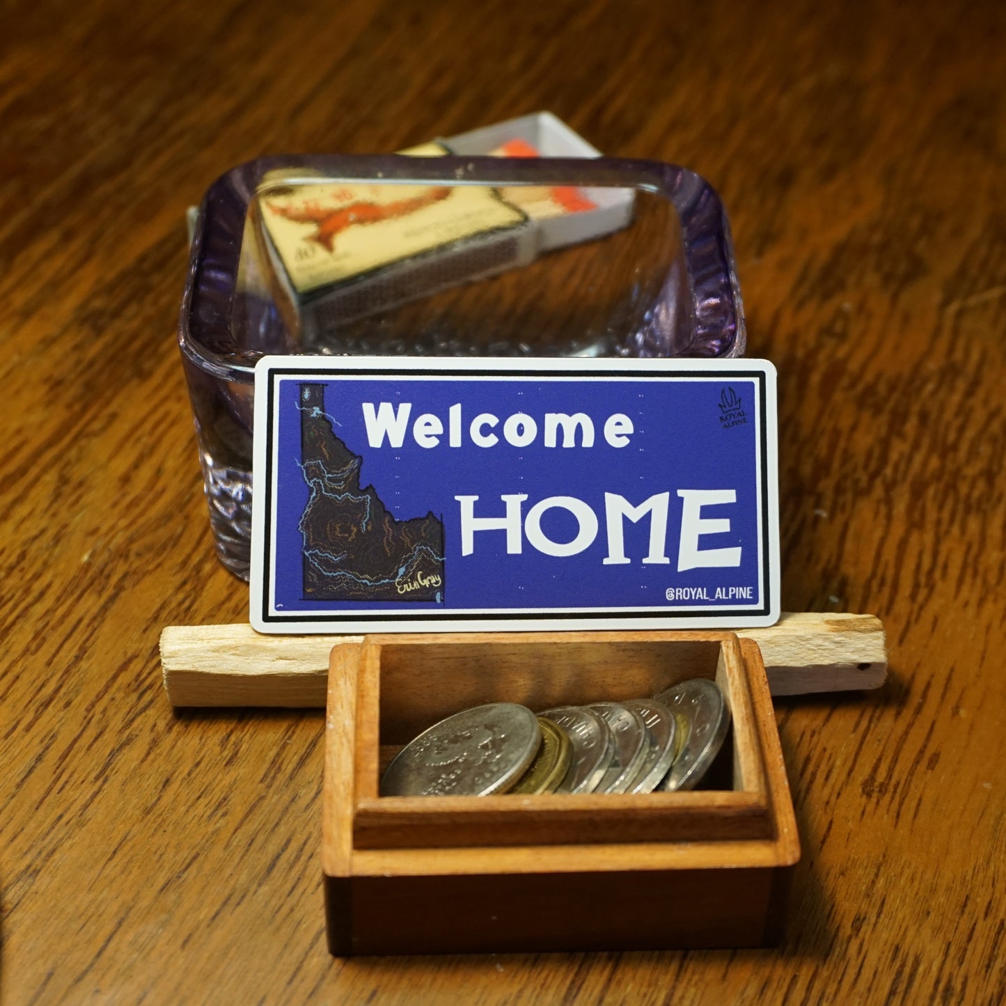Welcome Home Idaho Sign Stickers and Magnets