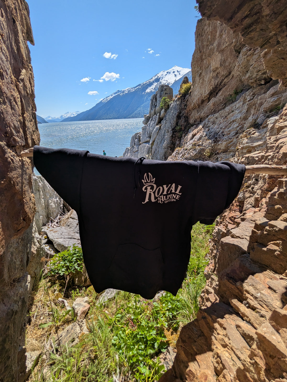 Welcome to Alaska Sign Hoodie — Bring Skagway's Signature Landmark Home.